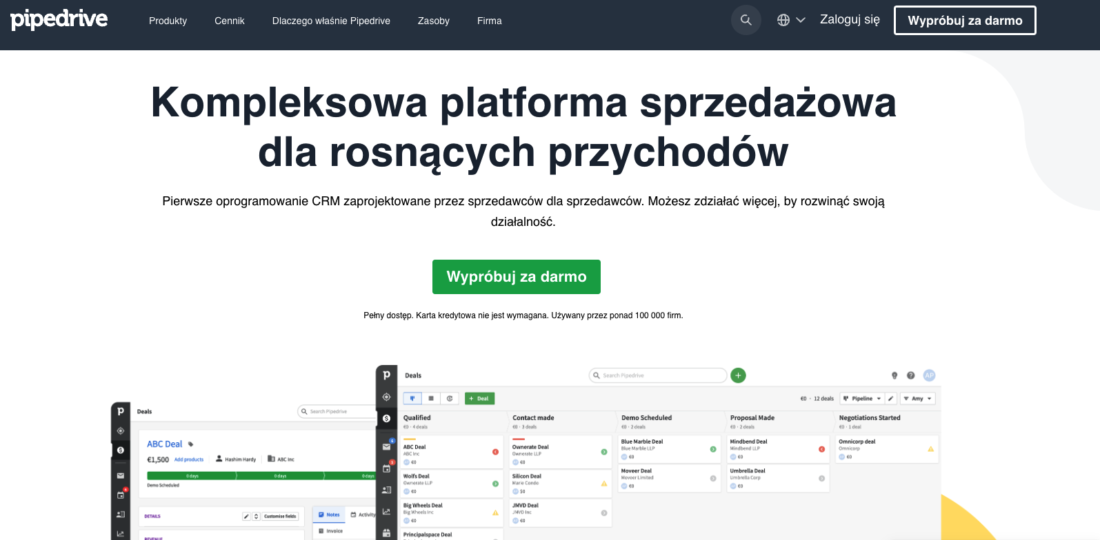 platforma sprzedazy hubspot czy pipedrive